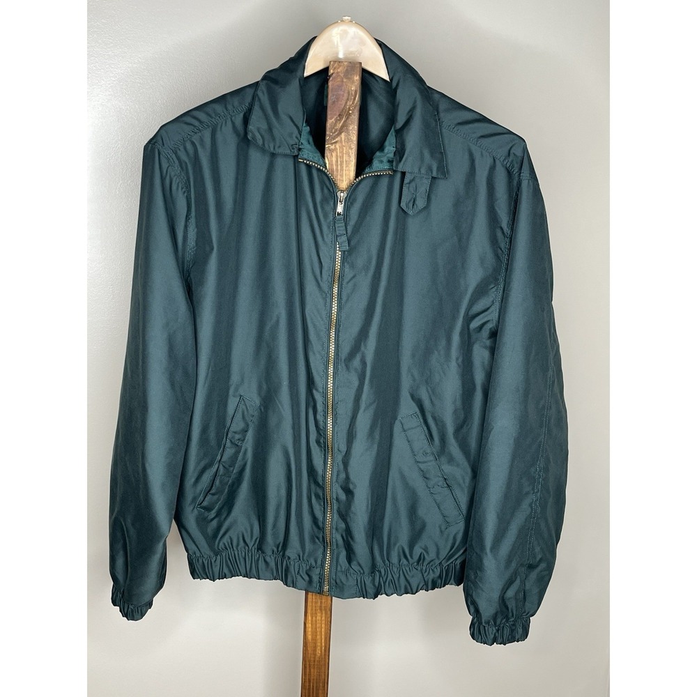 Vintage Catalina Men's Green Minimalist Windbreaker Jacket Size Medium